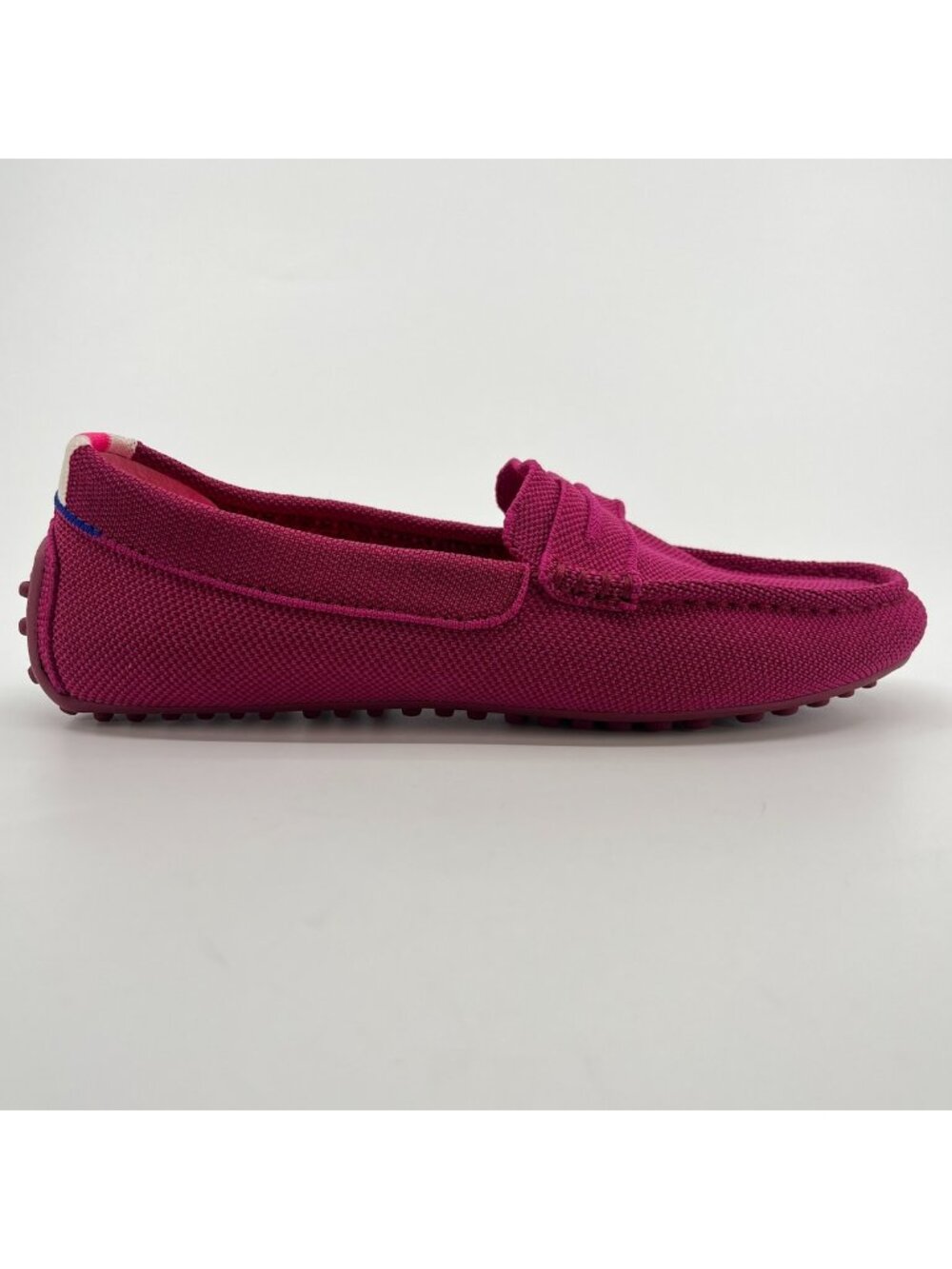 Rothy's The Driver Womens Size 7.5 Dark Pink Casual Walking Slip On Loafer Shoes